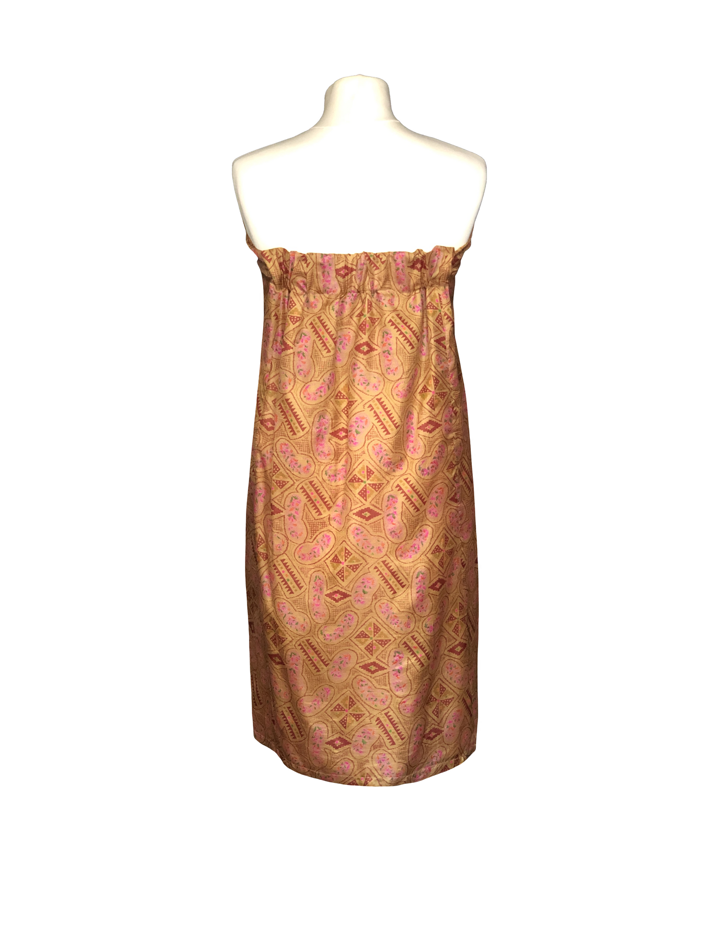 Robe bustier Gaïa beige doré 2