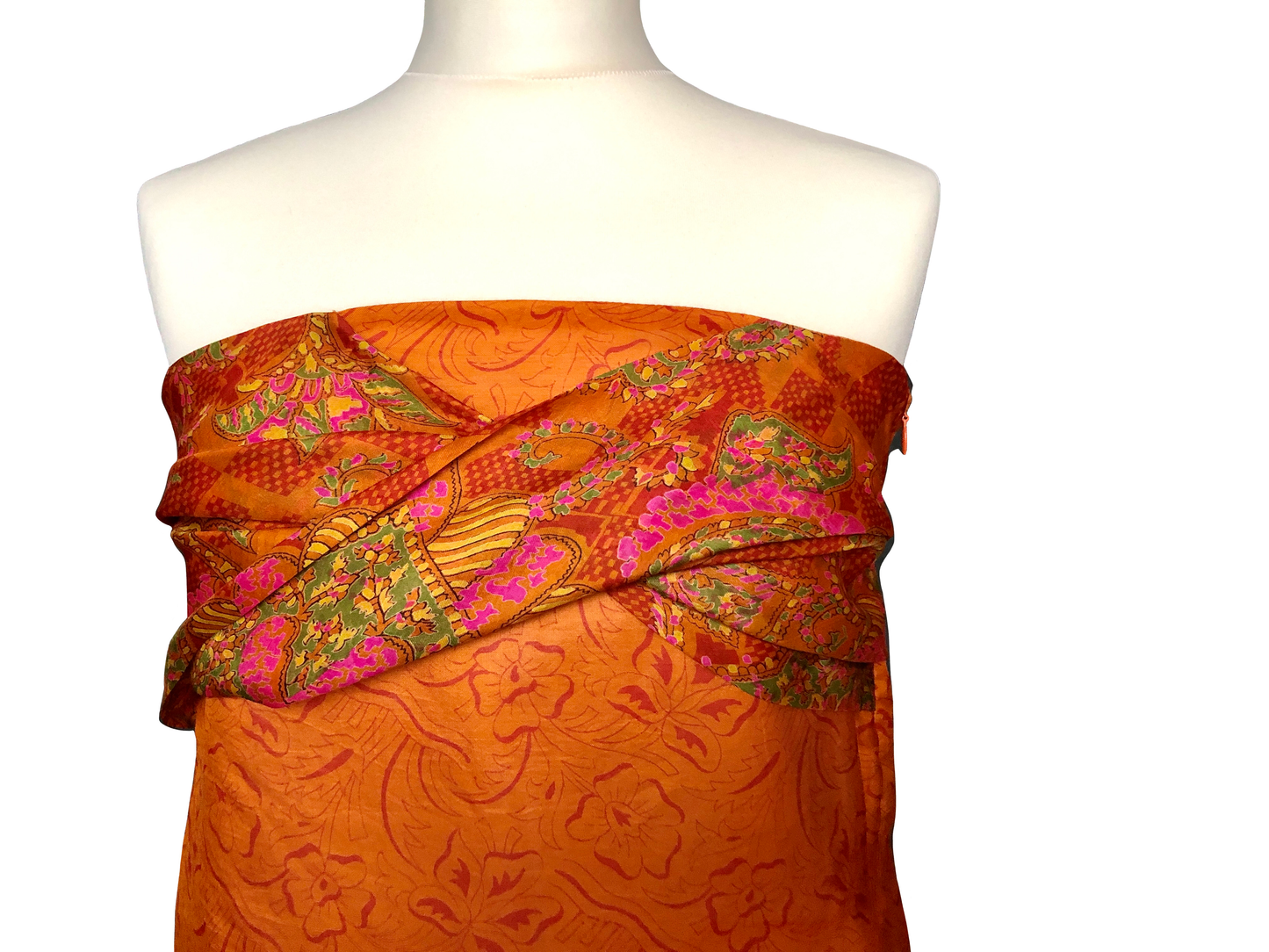 Robe bustier Gaïa orange