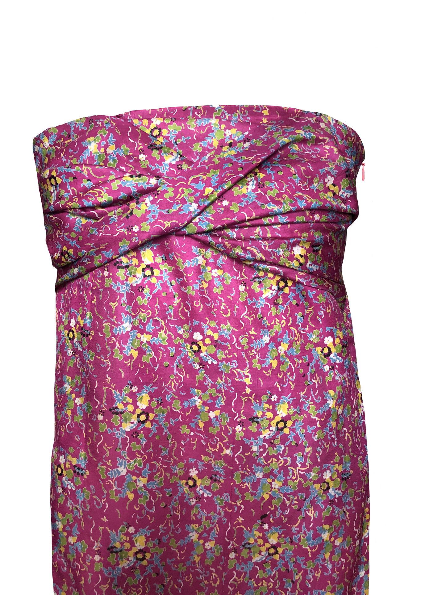 Robe bustier Gaïa rose fuschia 2