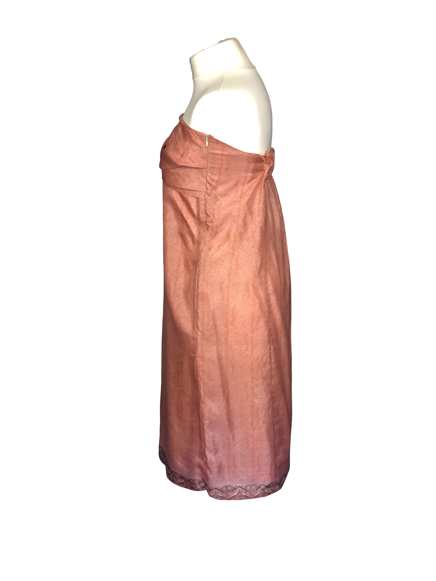 Pale pink Gaia strapless dress 2