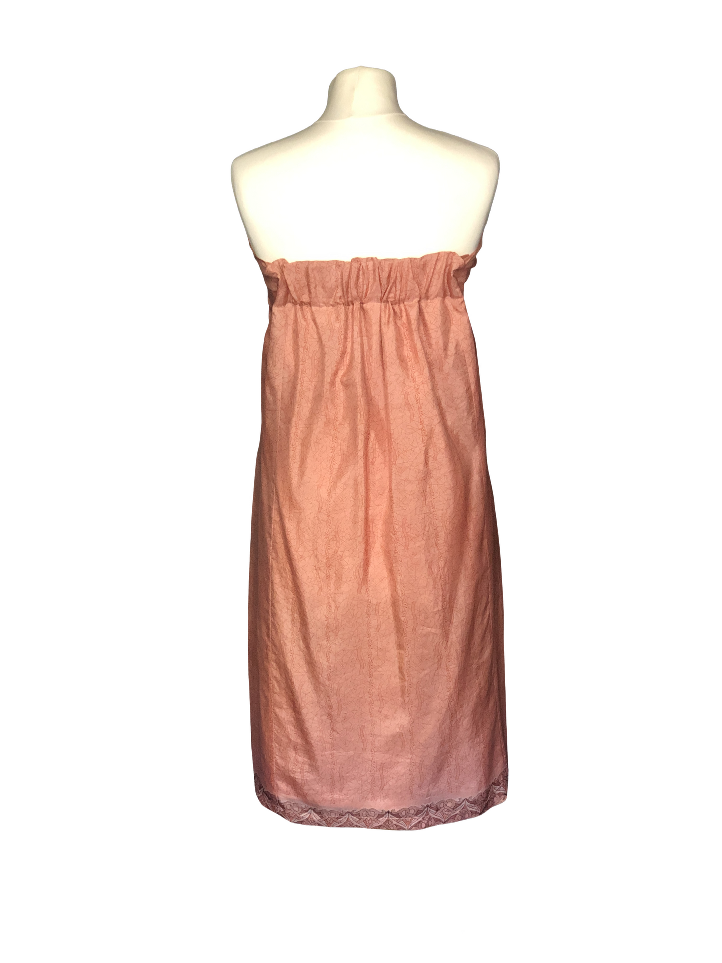 Pale pink Gaia strapless dress 2