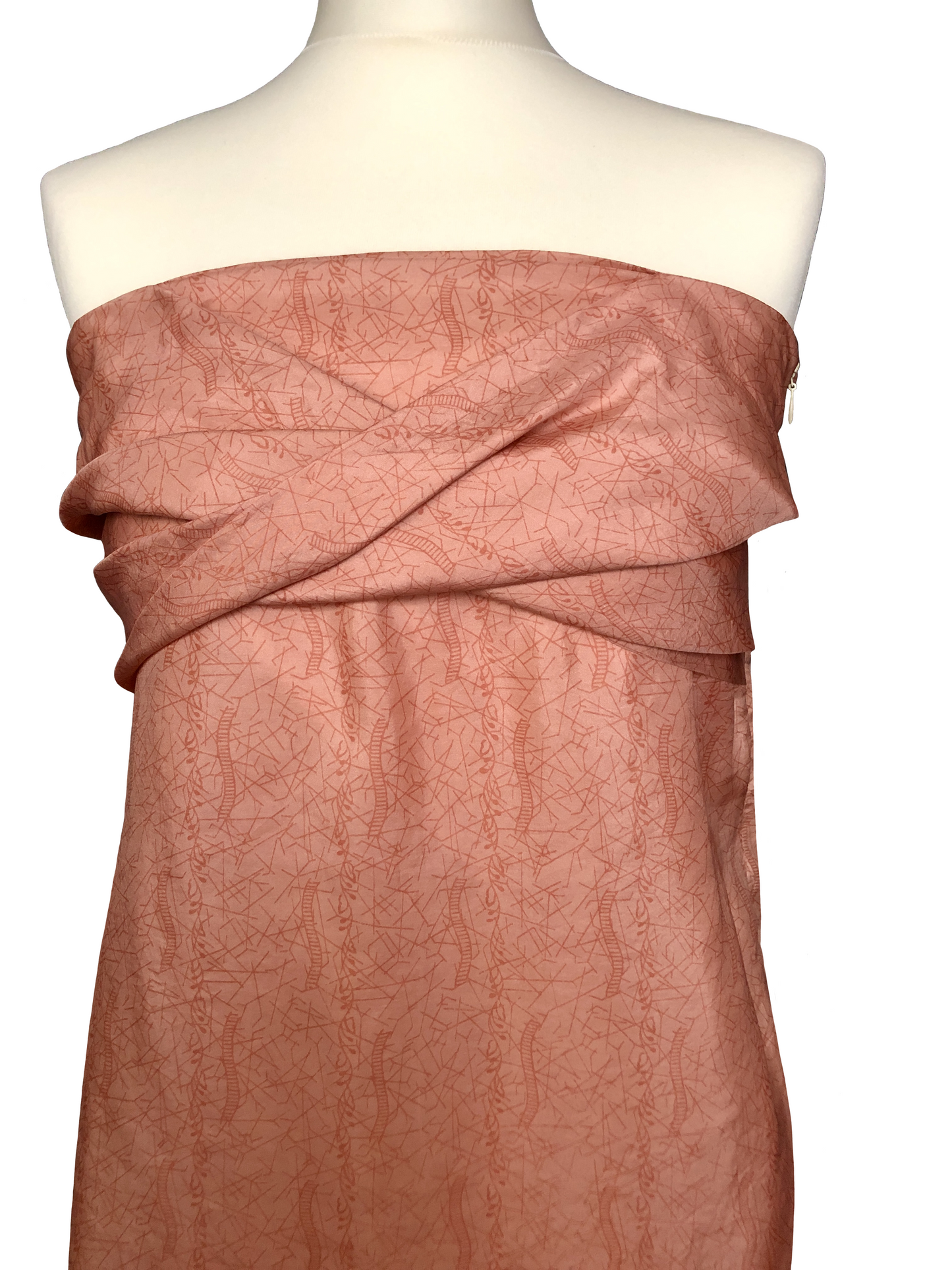 Pale pink Gaia strapless dress 2