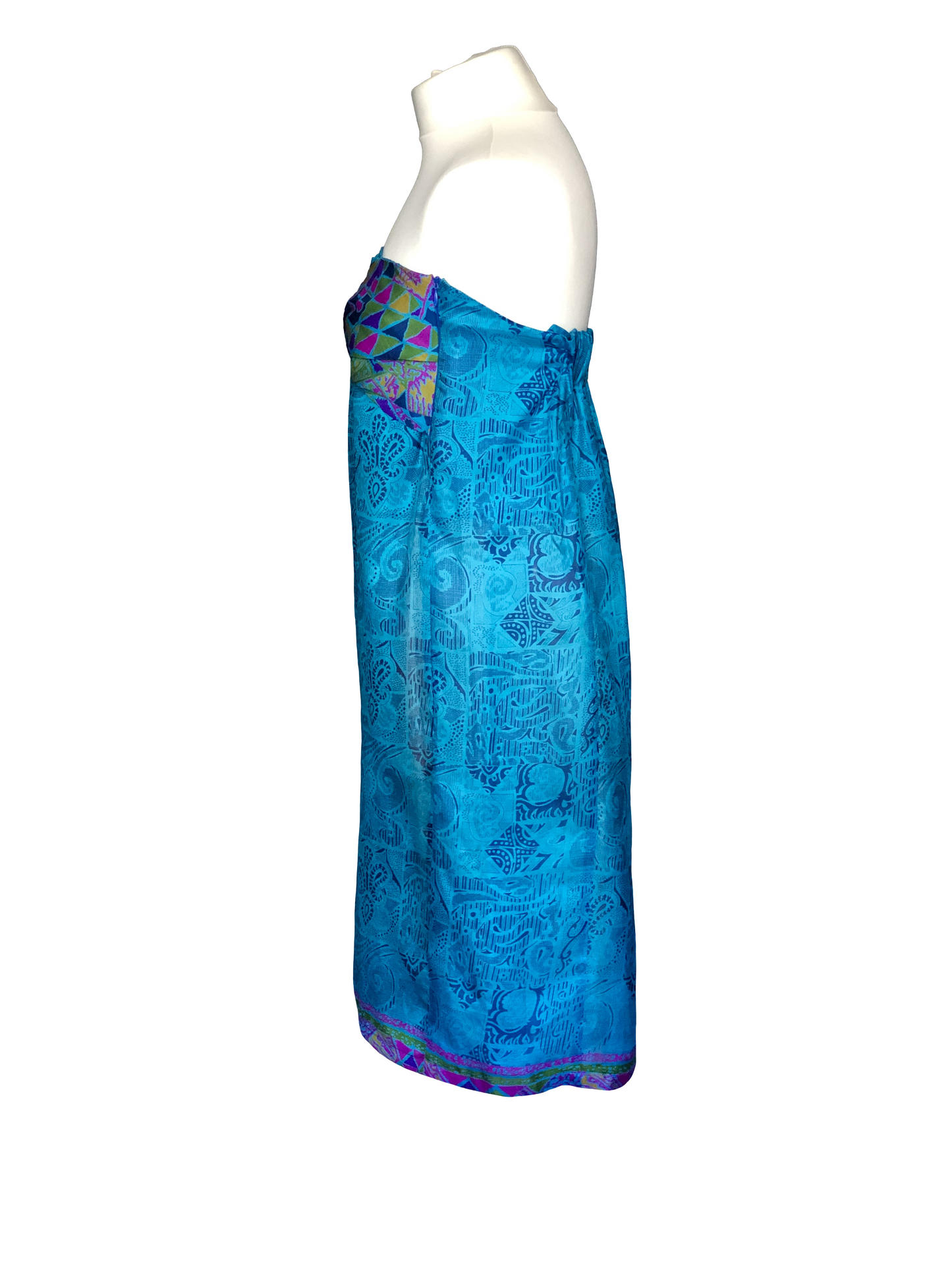 Robe bustier Gaïa bleu