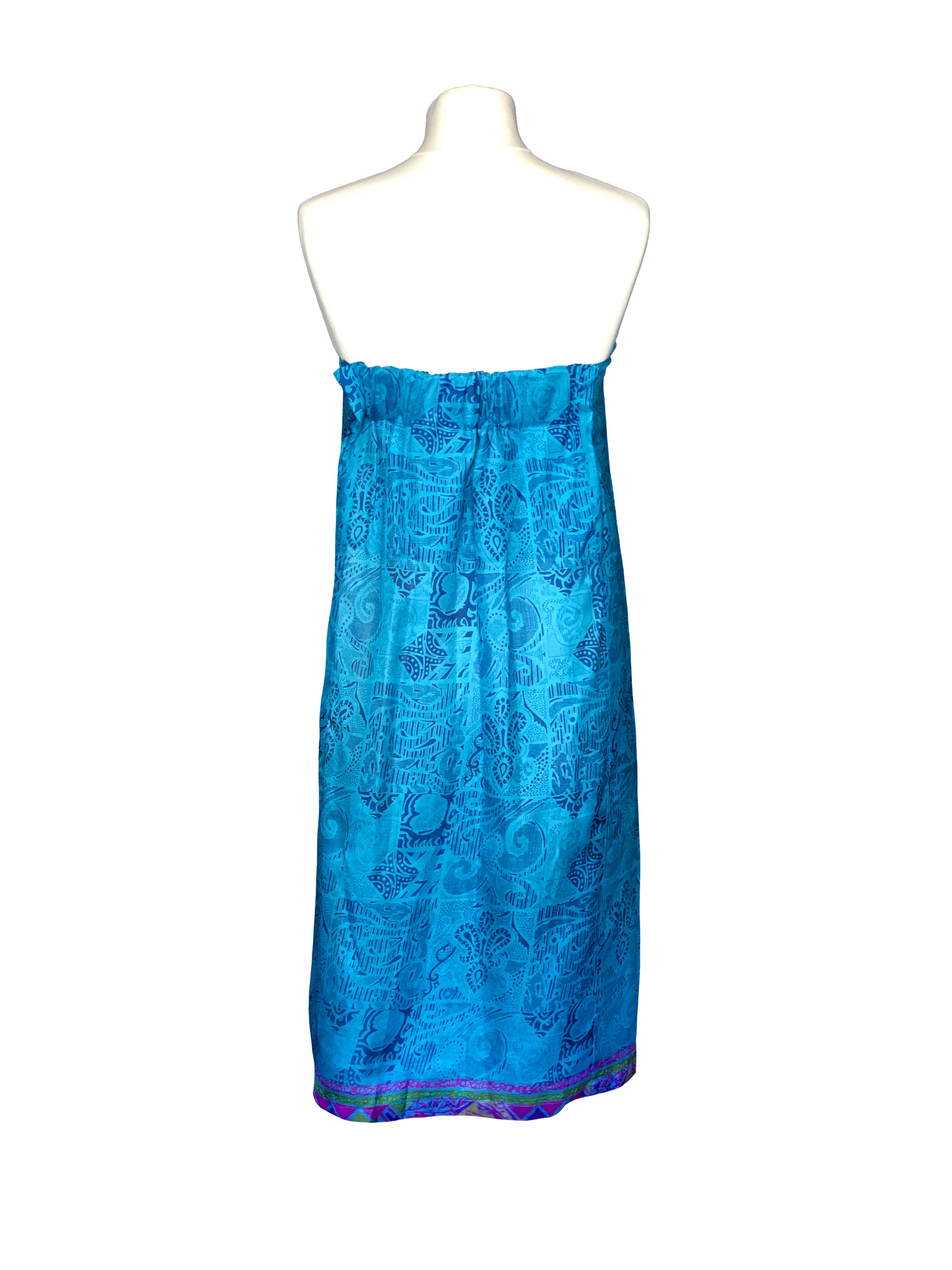 Robe bustier Gaïa bleu