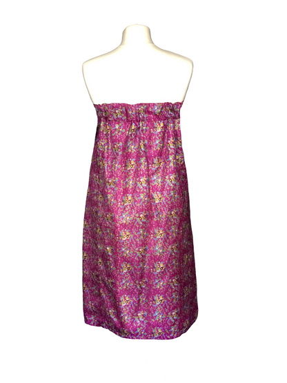 Gaia bustier dress in fuchsia pink 1