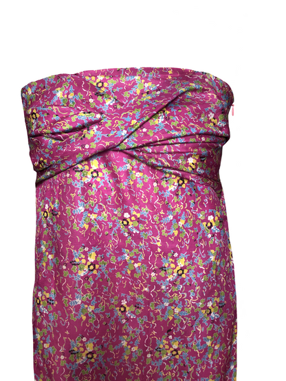 Robe bustier Gaïa rose fuschia 2